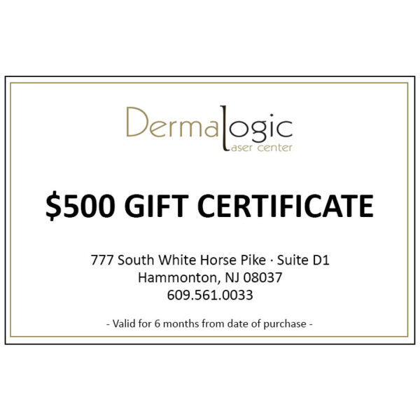 Dermalogic Laser Center Gift Certificate - $500